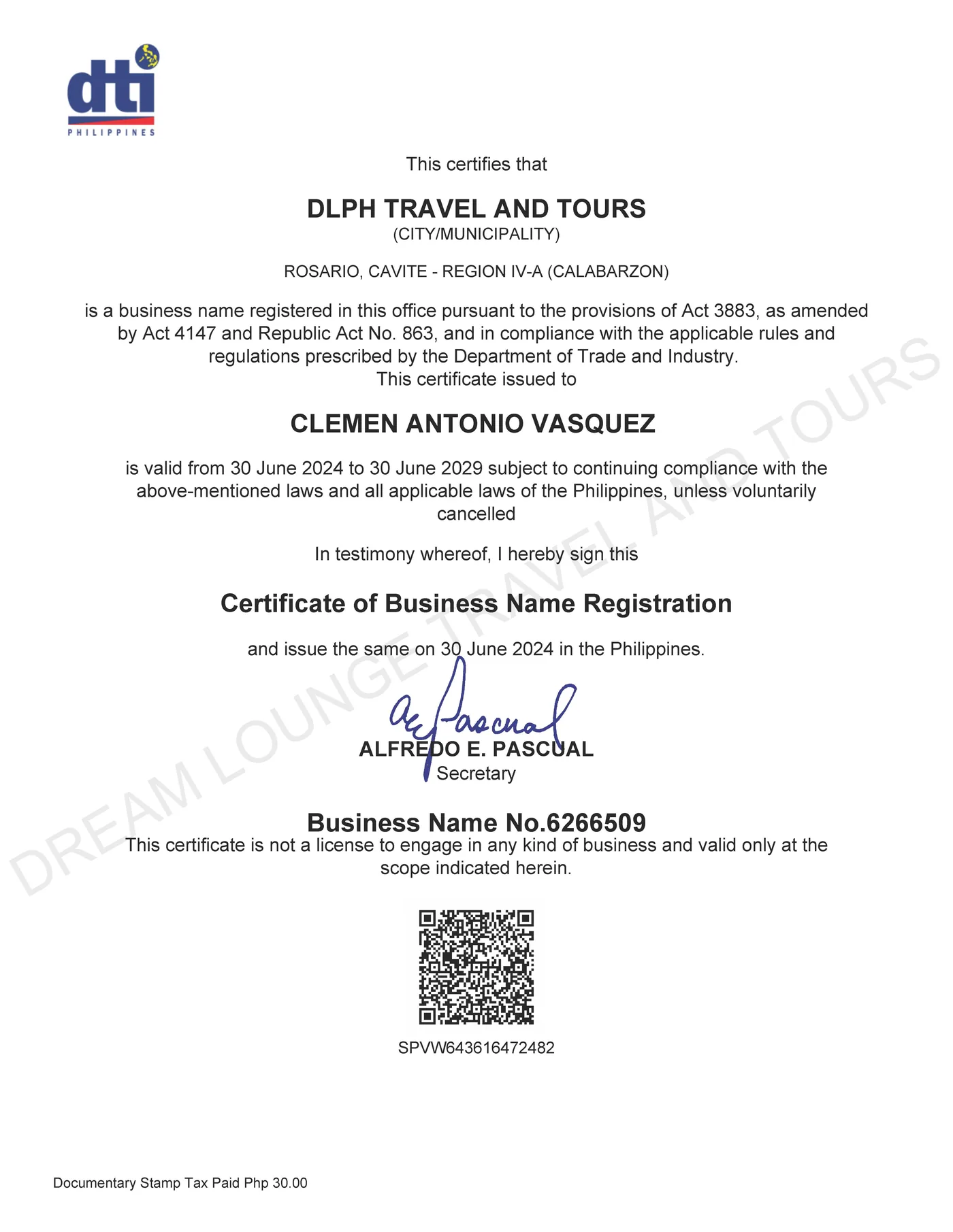 Business registration