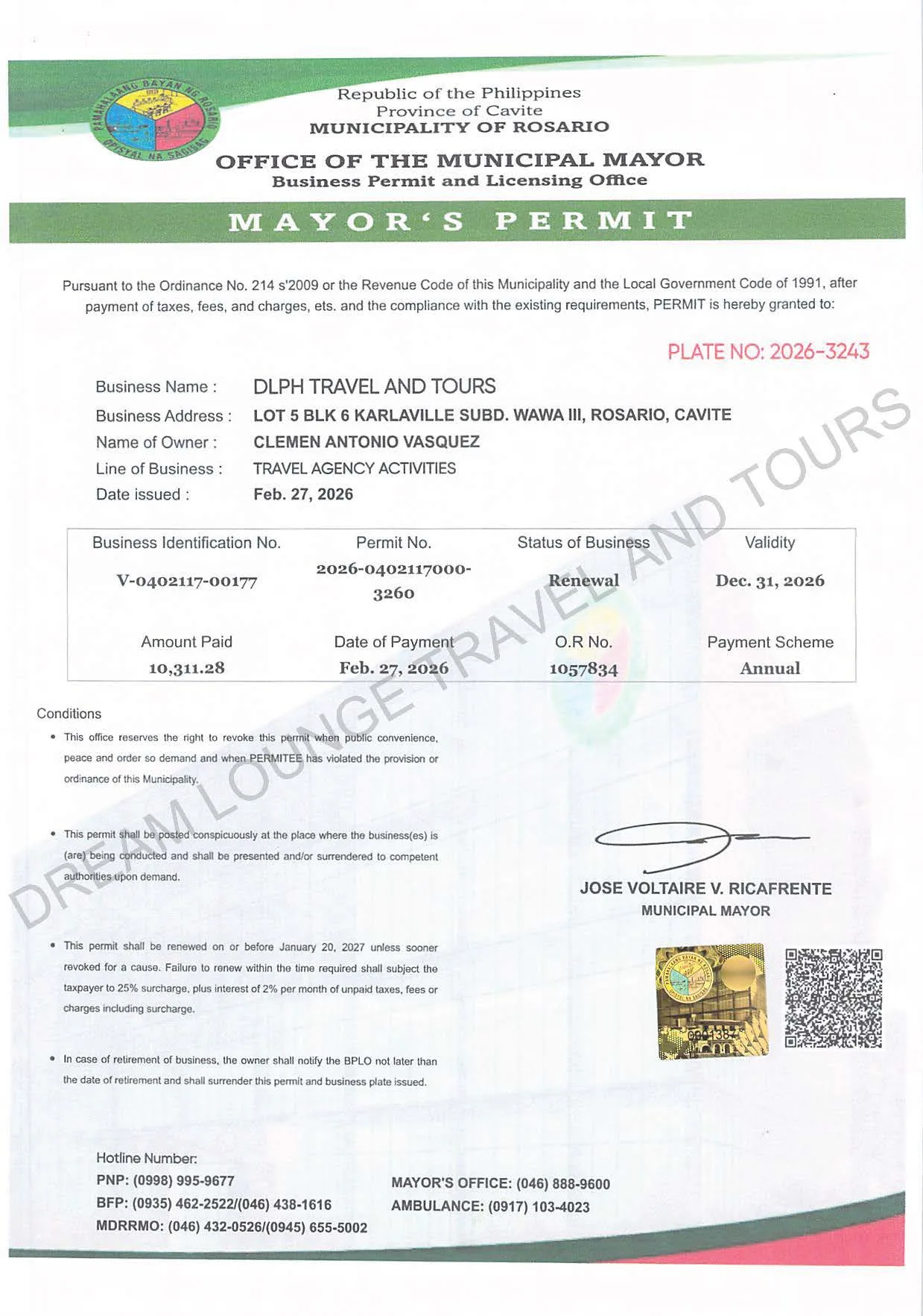 Business permit